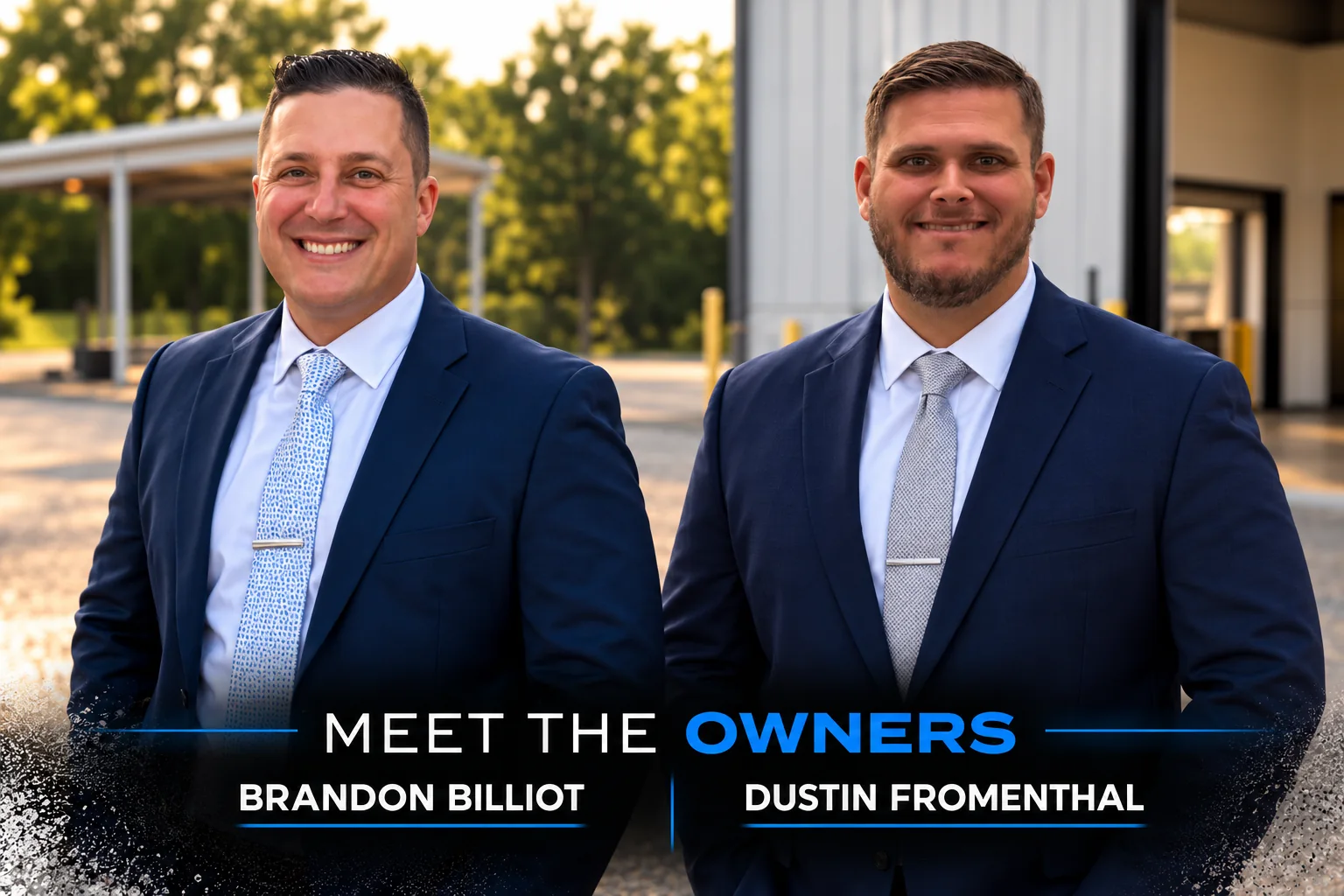 Brandon Billiot and Dustin Fromenthal, owners of Southern Concrete Coatings